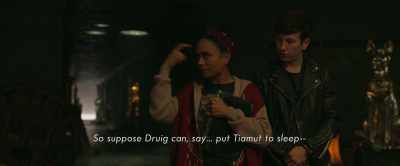 So suppose Druig can,
say... put Tiamut to sleep-- - Eternals