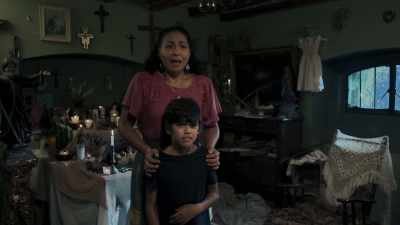 So, she take him
to protect hijo. - La Llorona