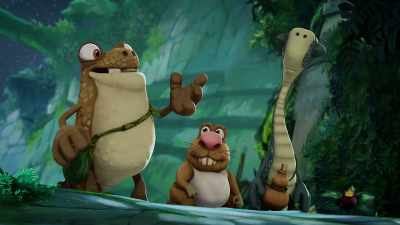 So that's what he wanted! A shower! - Gigantosaurus