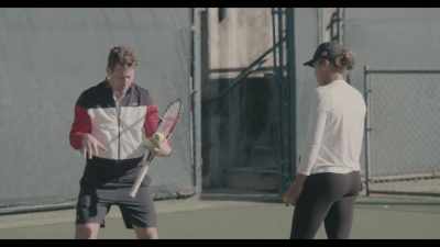 So if the ball is high, it's much easier
if you use your half-open or open stance. - Naomi Osaka