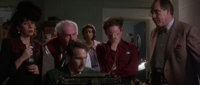 So the Black Whip hits him on the head with his log - Radioland Murders