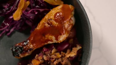 So the chicken drumstick
was grilled to perfection, - Cook at all Costs