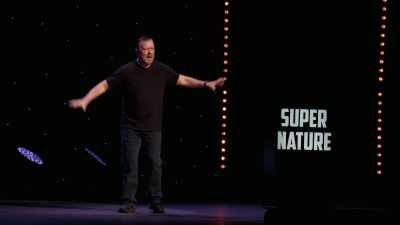 So the first one lands on our shores, - Ricky Gervais: SuperNature