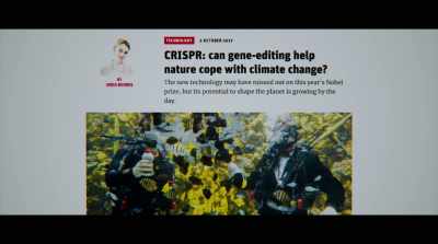 So the gene
we've edited controls - Human Nature