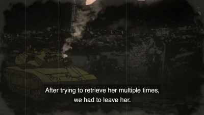 So the girl stayed there,
despite our many attempts. - Killing Gaza