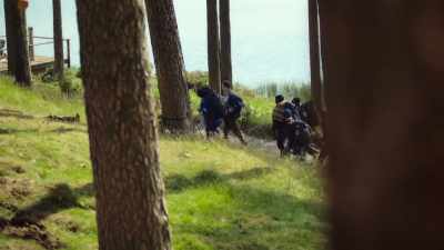 So the group
is now back at camp - Snowflake Mountain