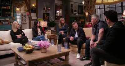 So when the helicopter flew away, - Friends: The Reunion