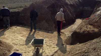 So the octagon was immediately
covered again with soil. - Secret Nazi Ruins