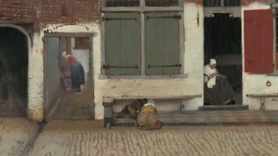 So, the pavement was already there,
and then he thought, - Vermeer: The Greatest Exhibition