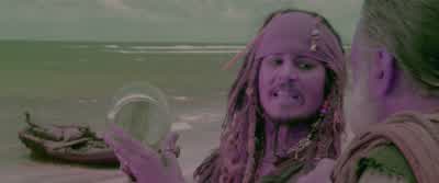 So the PearlAny idea how to get her outWe shall need a crossbow an hourglass three goatsOne of us must learn to play the trumpet whilst the other one goes like thisI know a man with a goatGood I can go like this - Pirates of the Caribbean: On Stranger Tides