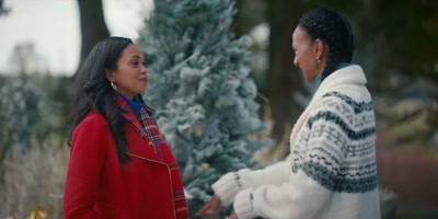 So, the reporter's coming here - Christmas with a Kiss