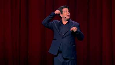 So the side stringy bits
I hooked onto my ears, like this. - Michael McIntyre: Showman