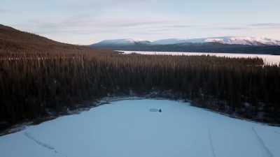 So, the water freezes
underneath and the ice falls - Life Below Zero: Next Generation