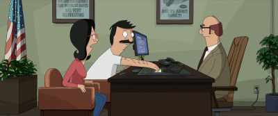 So there, we did it, Mr. Bank.
(GRUNTS) - The Bob's Burgers Movie