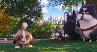 So there I was,
surrounded by nasty wolves. - The Secret Life of Pets 2