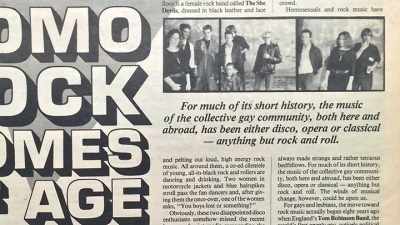So there was this idea that gay culture - Queercore: How to Punk a Revolution
