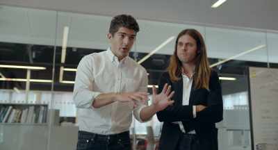 So there's product placement
from frame one. - The Square