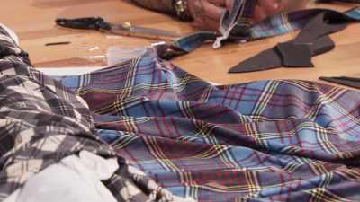 So we took this as our main plaid, - Next in Fashion