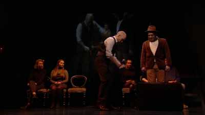 So try and stand over it.
Put one leg over it, face me. - Derren Brown: Miracle