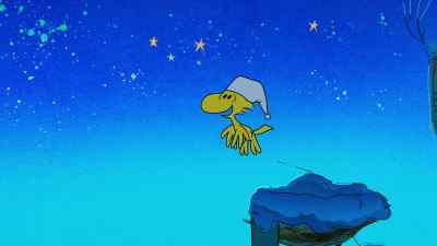 So up to the rooftop
the reindeer they flew - The Snoopy Show