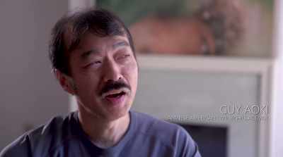 So he was, "Oh, how the hell
do you make jokes in front--" - More Than Miyagi: The Pat Morita Story