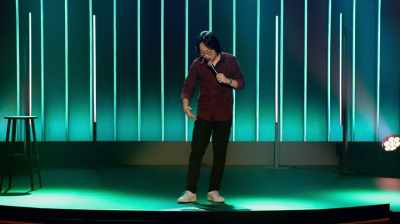 So that wasn't very cool,
because it came down mid-thigh. - Jimmy O. Yang: Good Deal