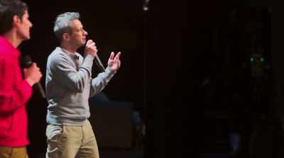 So we'd just spent a year touring
and we started recording again. - Beastie Boys Story