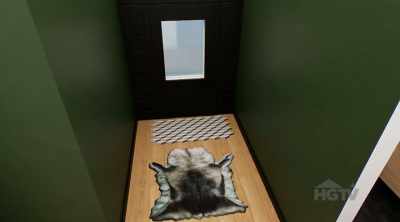 So we'll add a bold tile and a
contrasting throw rug. - Renovation Resort