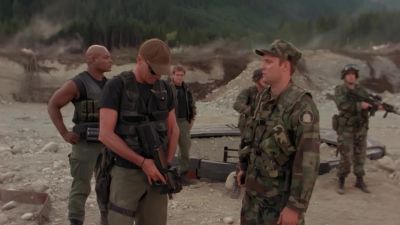 - So, we'll split up, search for survivors.
- Who could've survived this? - Stargate SG-1