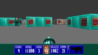 So, 'Well, why don't we put him in a mech
suit? Like he'll be gunning you down with - FPS: First Person Shooter