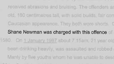 So we went and searched
all that database of that time - Never Let Him Go