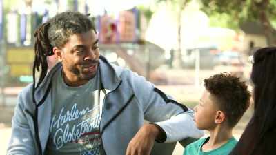 SO, WE'RE GOING TO GO TO THE
FLIGHT SIMULATOR SCHOOL, AND - Harlem Globetrotters: Play It Forward