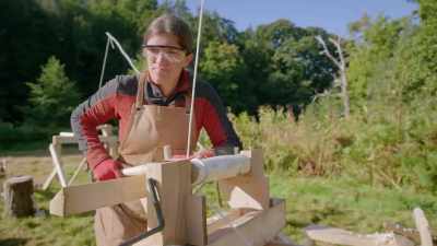 So, we've got to get it to
a cylindrical shape first. - Handmade: Britain's Best Woodworker