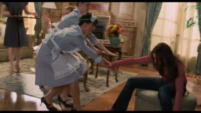 You know what I'm OK I'm fineSo what are we learning todayWe are learning the art of the fanFascinating Yes - The Princess Diaries 2: Royal Engagement
