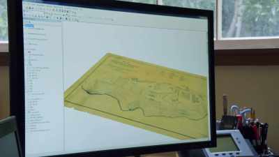 So, what we can do is drape over the
current buildings and topography. - Secrets of the Underground
