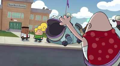 -So, what do we do now?
-[toad croaks] - The Epic Tales of Captain Underpants in Space