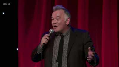 So what I did,
I bought a big black coat - - Stewart Lee: Tornado