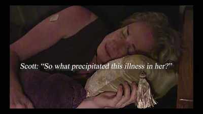 >> So what precipitated
this illness in her? - Hacking the Afterlife
