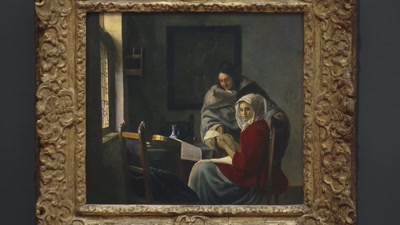 So, what we see happening
in these paintings - Vermeer: The Greatest Exhibition