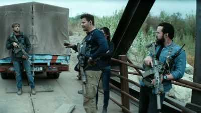 So what we'll do is
a two-man sling carry - SEAL Team