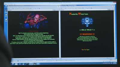 So what we've got here are
two different HTML pages - Cyberwar
