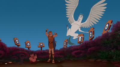 So what's in Thebes A lot of problemsIt's a big tough town Good place to start buildin' a repSounds like your basic D I D damsel in distress - Hercules
