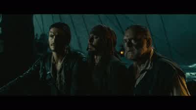 I row over search the ship until I find your bloody keyAnd if there are crewmenI cut down anyone in my pathI like it Simple easy to remember - Pirates of the Caribbean: Dead Man's Chest