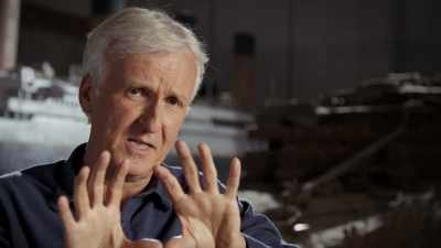 So when we sank
the ship at 23 degrees, - Titanic: 20 Years Later with James Cameron