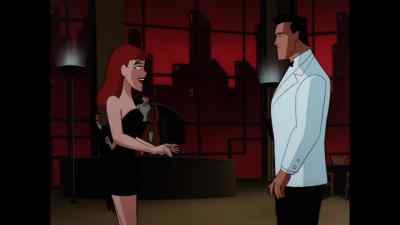 - So where were we?
- Sorry. - The New Batman Adventures