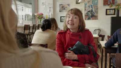 So, where's your mum this morning? 
She still on her holiday? - Motherland