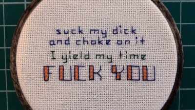So, why do we see it now on cross-stitch - History of Swear Words