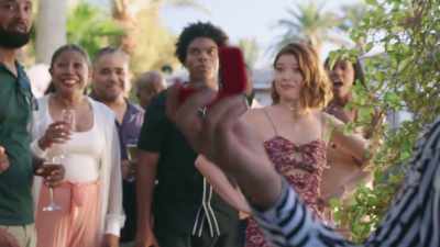 So with your family watching, - Back on the Strip