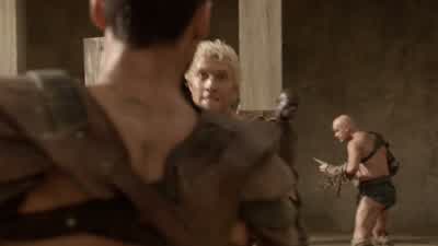 So you and Crixus battling as entertainment, eh? - Spartacus