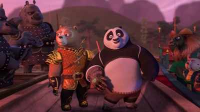 - So, you're gonna love this.
- Paddle. - Kung Fu Panda: The Dragon Knight